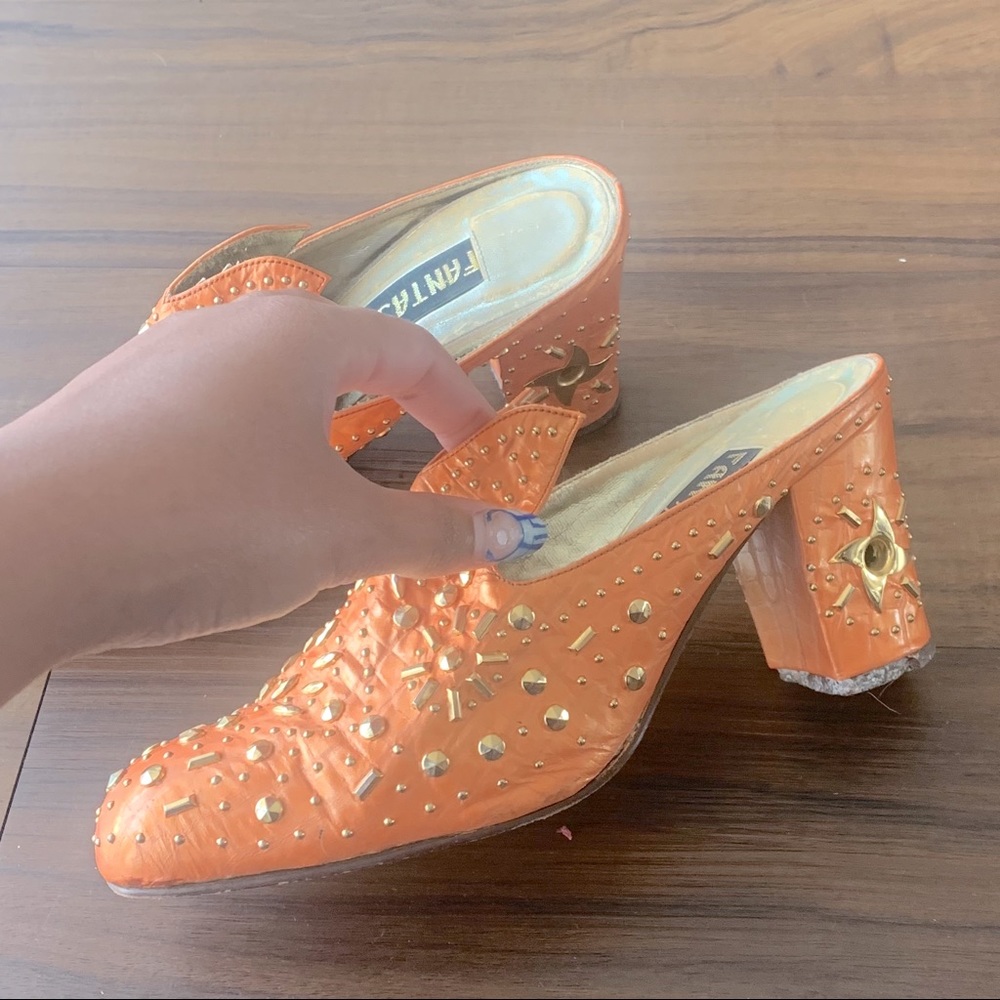 Orange Vintage Heels